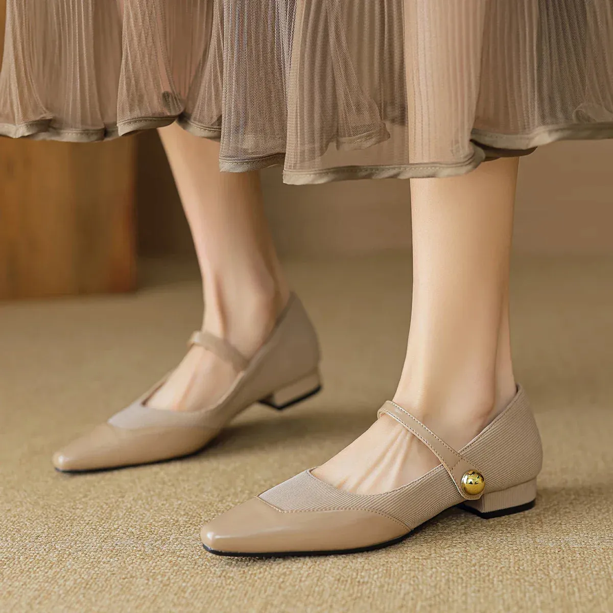 binfenxie  -  2024 New Shoes for Women Classic British Style Mary Jane Shoes Low Top Pointed Toe Women Loafers Comfortable Soft Casual Shoes