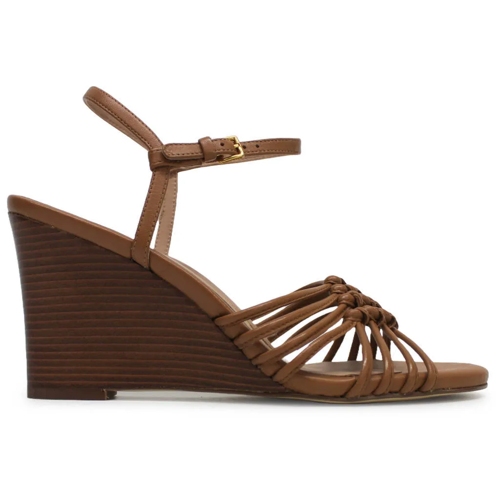 Cole Haan Jitney Knot Wedge Leather Women's Wedge Heels Sandals