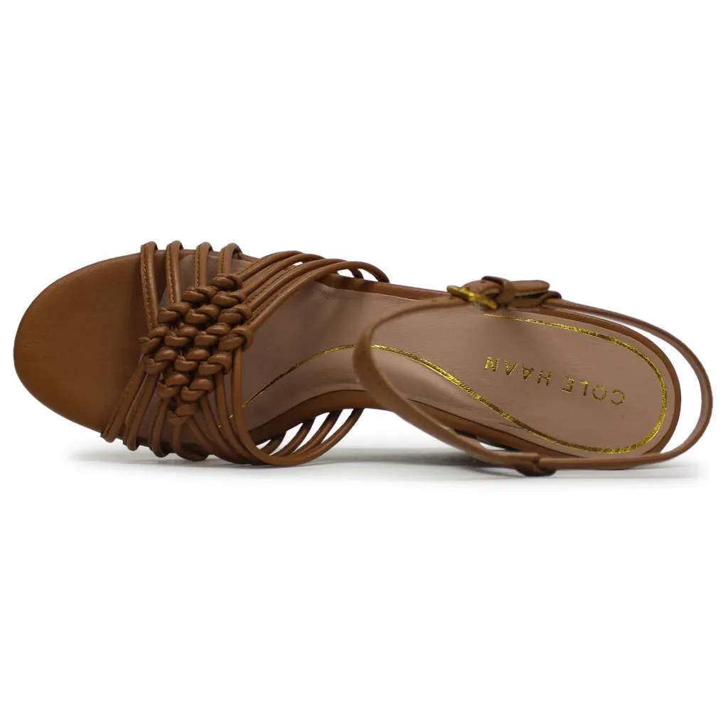 Cole Haan Jitney Knot Wedge Leather Women's Wedge Heels Sandals