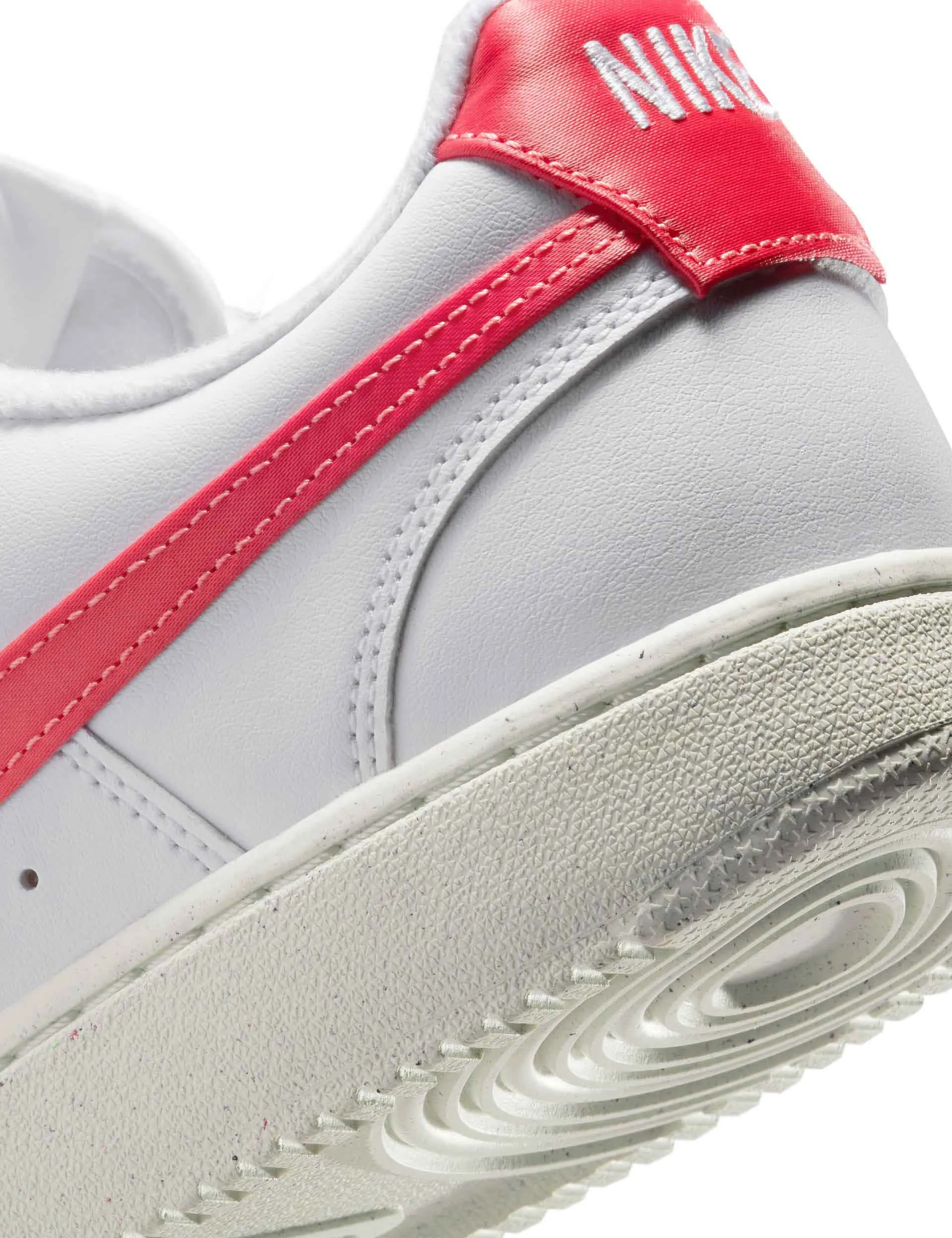 Court Vision Low Next Nature Shoes - White/Magic Ember/Sail