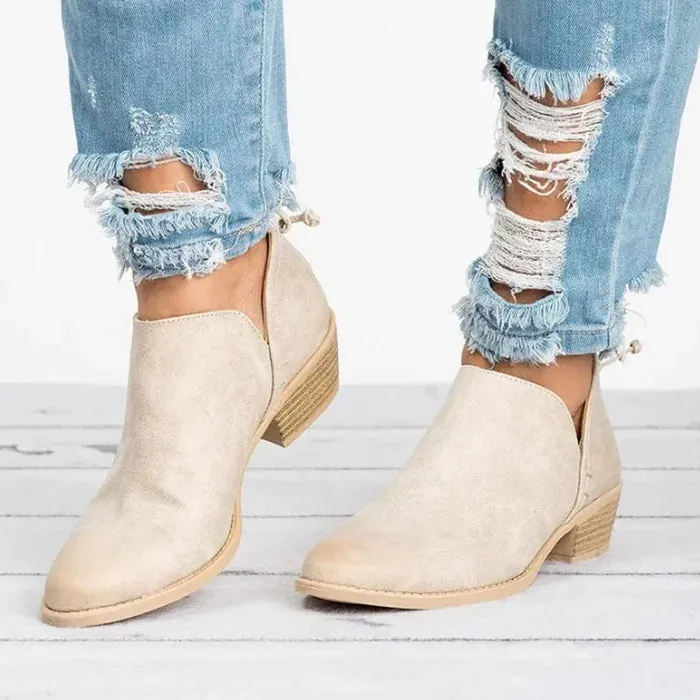 Fashion Boots For Women - Stylish Faux Suede, Comfortable Fit, Durable Rubber Sole, Versatile Design