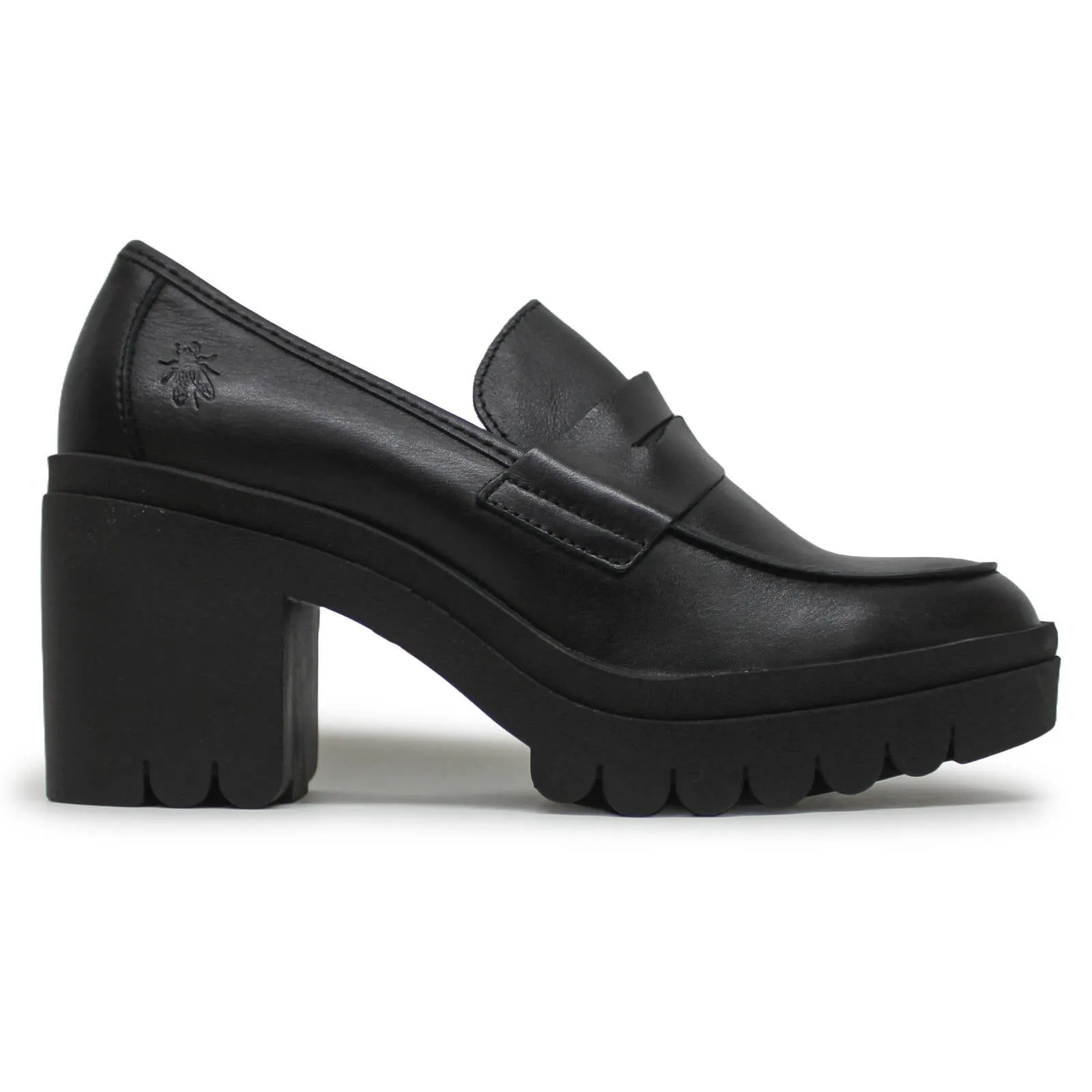 Fly London Toky803Fly Leather Women's Block Heel Slip On Shoes