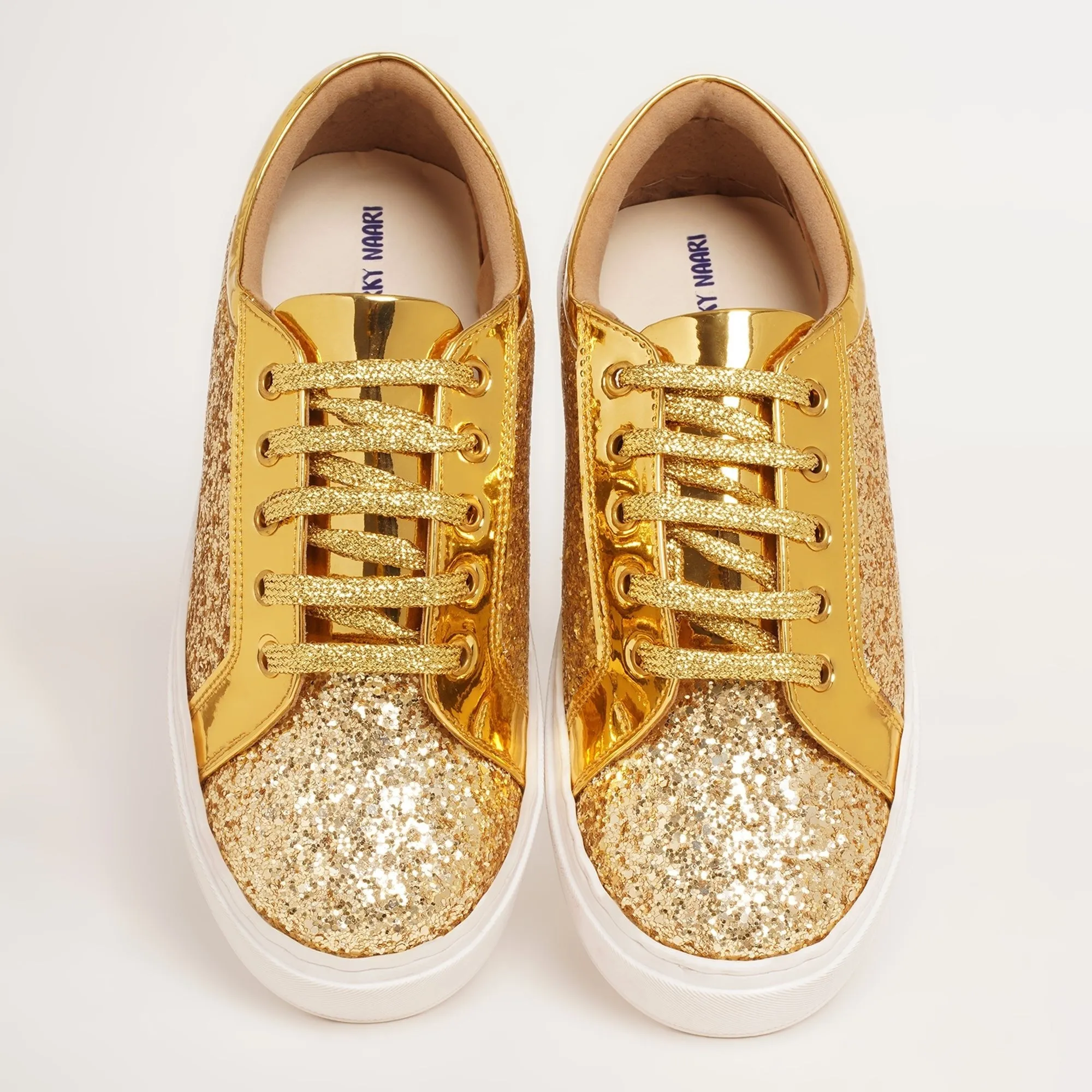 Glitterati Sneakers - Golden