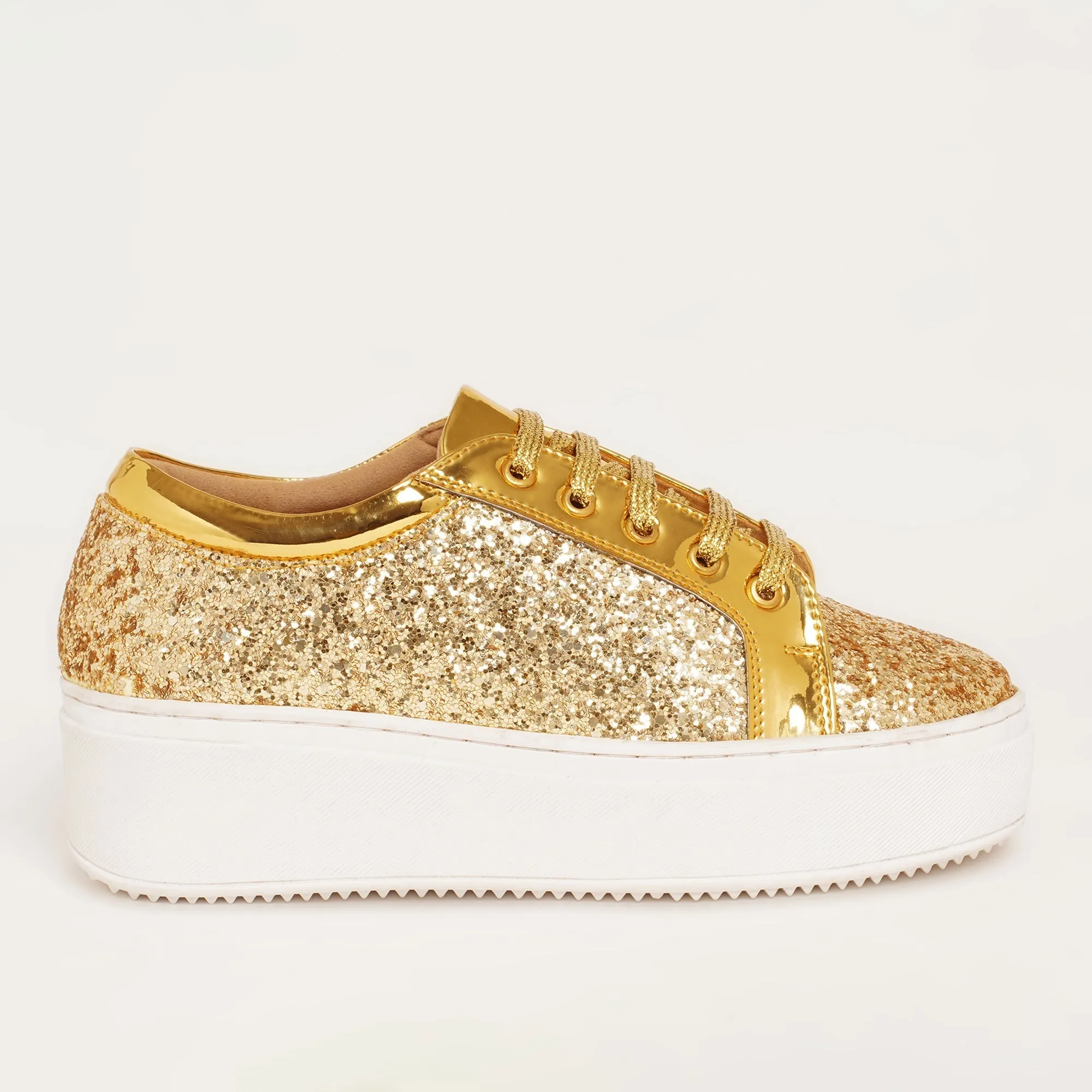 Glitterati Sneakers - Golden