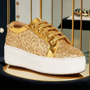Glitterati Sneakers - Golden