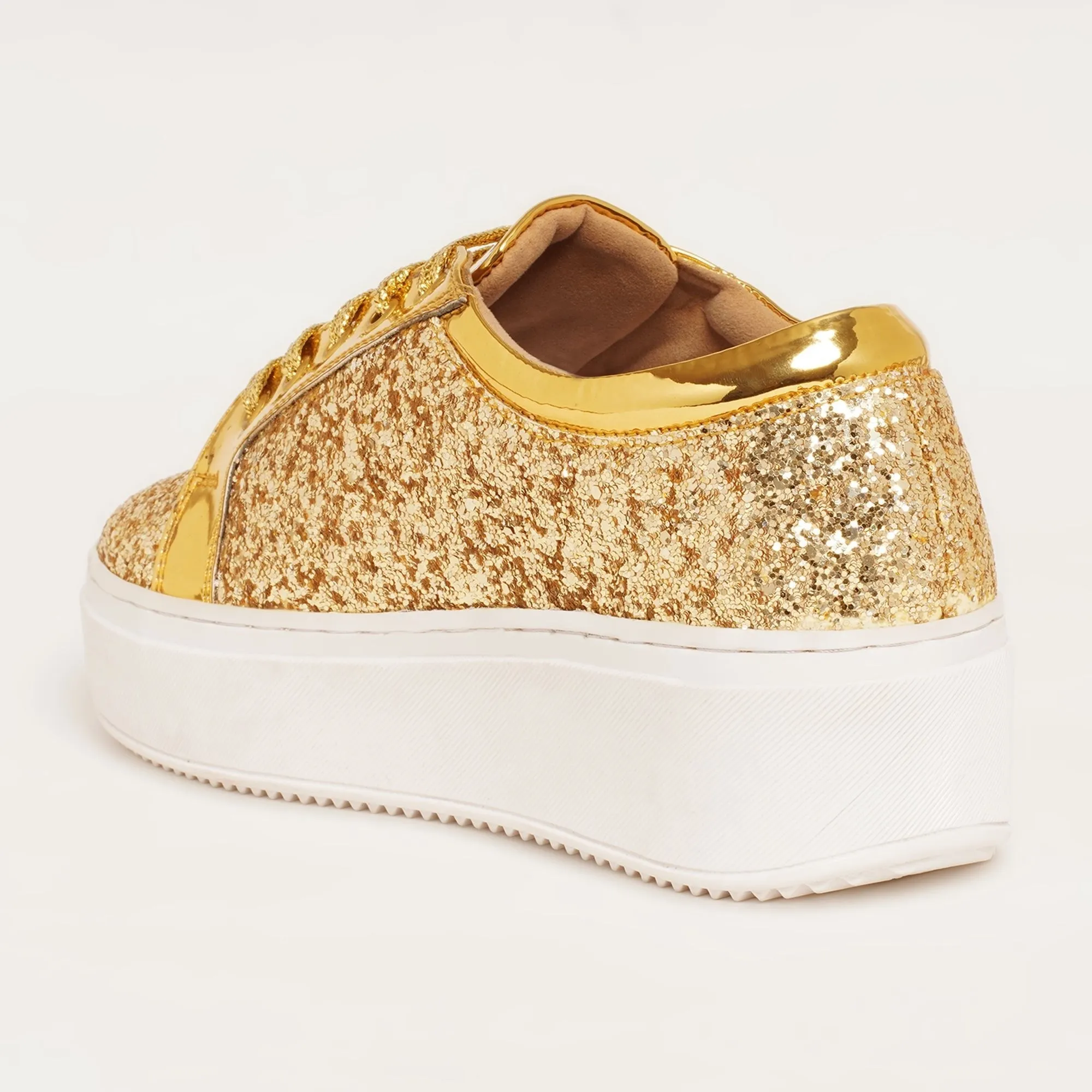 Glitterati Sneakers - Golden