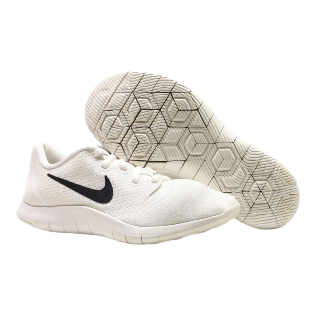 NIKE Low Top Trainers White Synthetic Womens UK 4.5