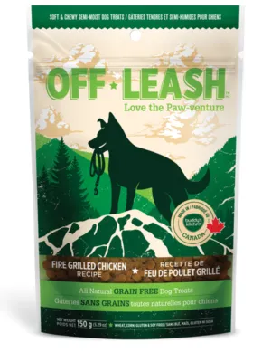 OFF LEASH FIRE GRILLED CHICKEN SOFT & CHEWY DOG TREATS