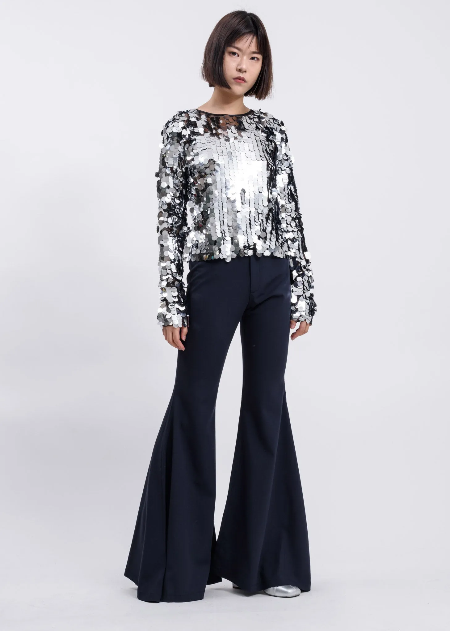 Silver Sequin T-Shirt